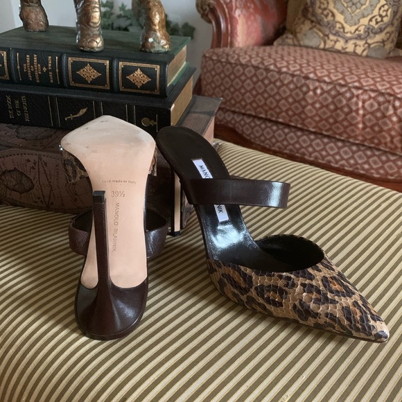 Manolo Blahnik Payton Snake Shoes pumps $935 New Authentic Guarantee - Picture 4 of 5